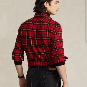 Polo by Ralph Lauren Red and Black Plaid Button-Down Shirt